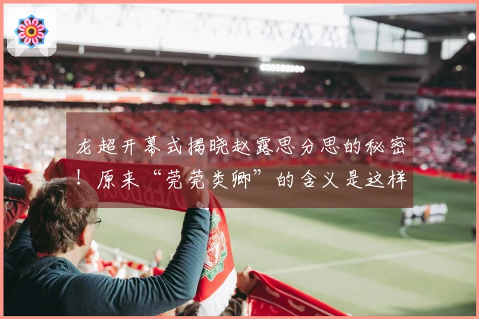 龙超开幕式揭晓赵露思分思的秘密！原来“莞莞类卿”的含义是这样